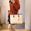 Simple Korean Style Pu Tote Bag PU Leather Handbag Underarm Bag All-match Large Capacity Shoulder Bag Girls