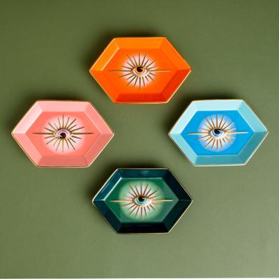 Nové severské kreativní podnosy na oči Dekorativní miska na šperky Keramický dekorativní talíř pro uložení šperků Porcelánový talíř