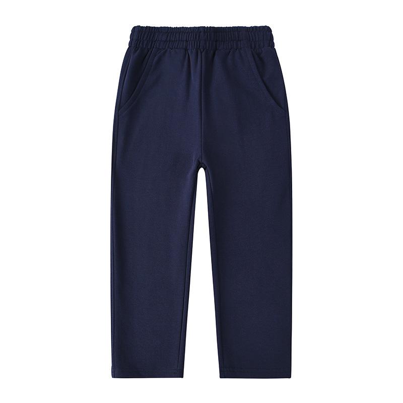 

Темно-синие и серые школьные брюки для детей на весну и осень - для учеников начальной и средней школы 140cm