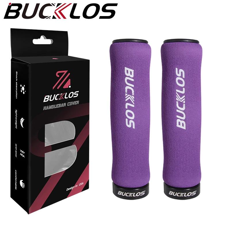 BUCKLOS Bicycle Handlebar Grip Lock on Road Bike Handles Cuffs Comfortable Scooter Bike Grips Shock Absorption MTB Cuffs
