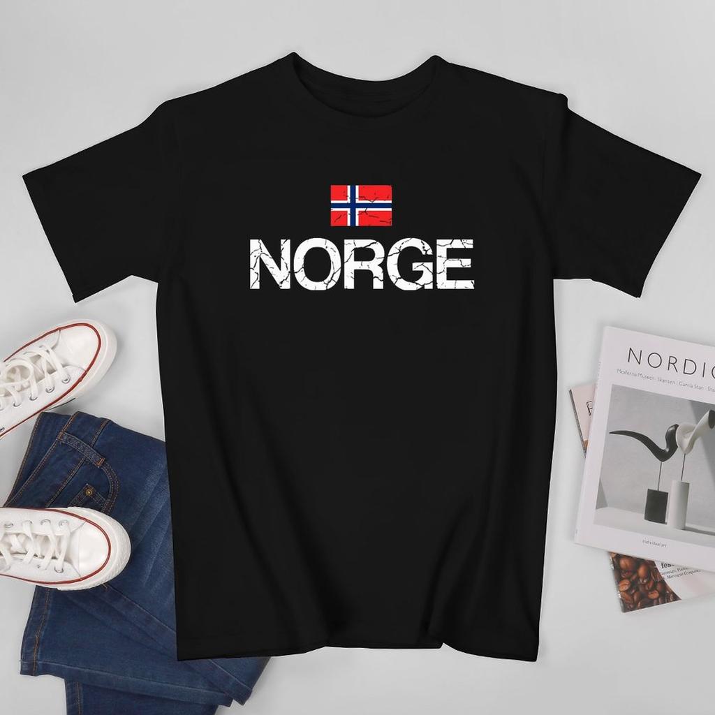 More Design Norway Flag Norse Unisex Tshirt Tees Tshirt Oneck T Shirts Unisex Boys Clothing 100 Cotton