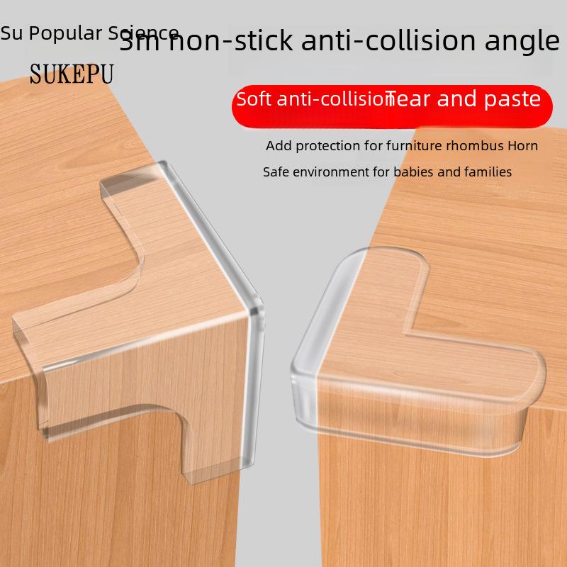 

Child-Safe Transparent Silicone Corner Protectors for Furniture