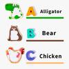 Wooden Children'S Educational Toys 26 Letter Animal Pairing Puzzle Early Education Educational Enlightenment Toy