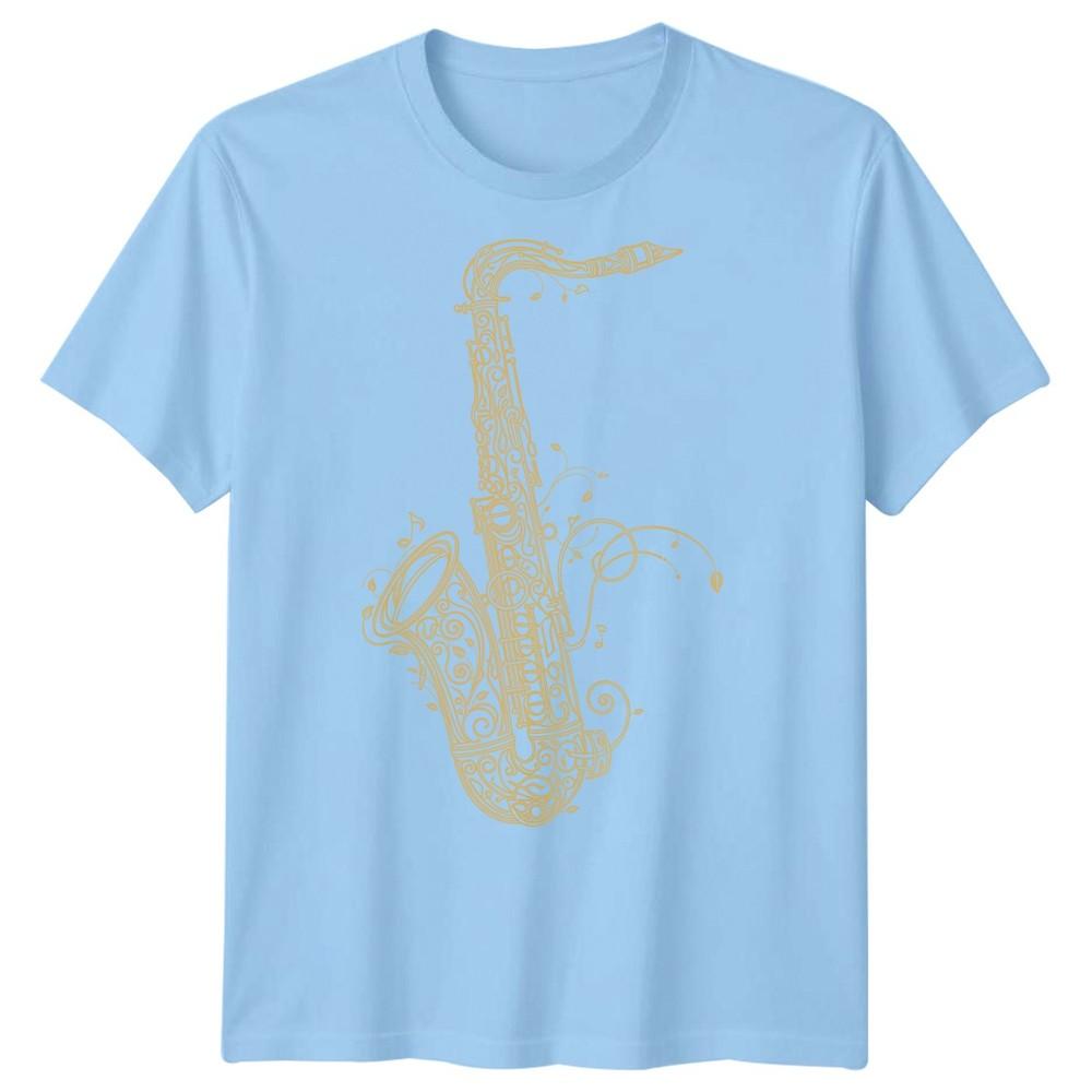 Saxophone Jazz Music Unisexs Tshirt Ornate Instruunisext S