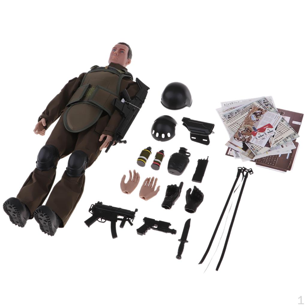 SWAT Action Man Figure,1:6 Scale Army Soldier with Accessories - Colletion Gift for Children and