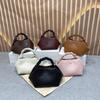Leather Niche Woven Handbag Casual Versatile Hexagonal Shoulder Crossbody Bag for Women