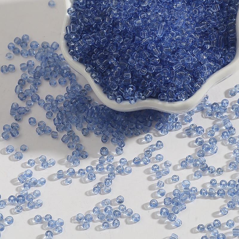 Transparent Glass Rice Beads Loose Beads Beading Accessories Handmade Diy Bracelet Hairpin Jewelry Materials Beads for Jewelry Making