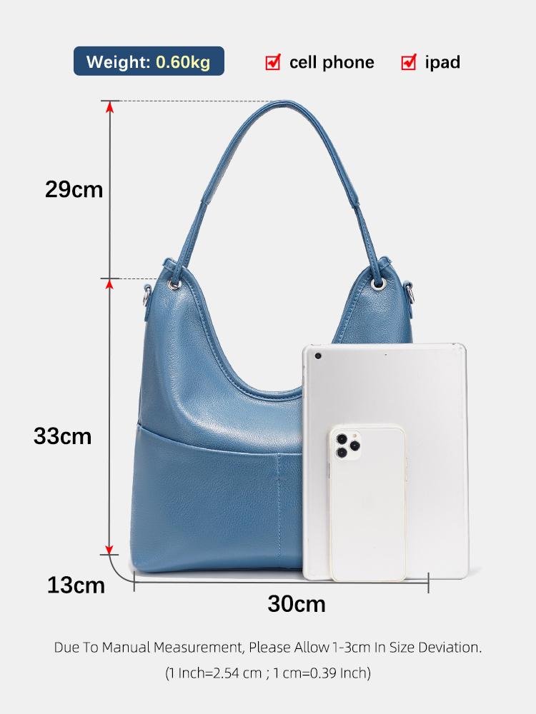 Zency Genuine Leather Women's Hobo Bag
