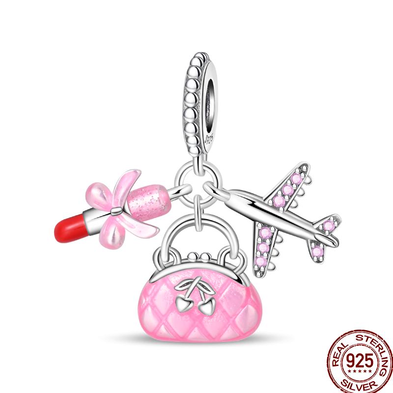 Copper Beach Ocean Vacation Drink Starfish Charm Beads Suitable Fit Pan Original Bracelet Diy Holiday Jewelry Gift