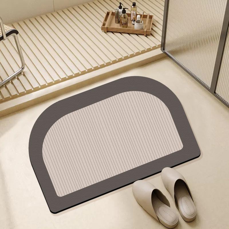 

Коврик для ванной комнаты, нескользящий, впитывающий, для туалета, прочная дверь, для ванной комнаты, диатомовая грязь, быстросохнущий коврик, ковер для ванной комнаты 50*80CM