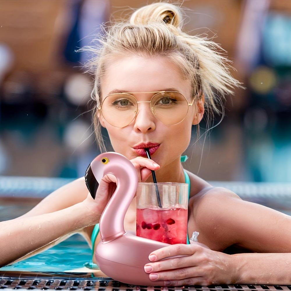 Rose Gold Phoenix Inflatable Water Cup Holder - Floating Drink Coaster, In Stock & Popular.