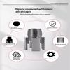 3Pcs Heavy-Duty Pvc/Plastic Pipe Threading Tool Kit 1/2" 3/4" 1" Male & Female Threads For Pvc Ppr Mpp Pipes