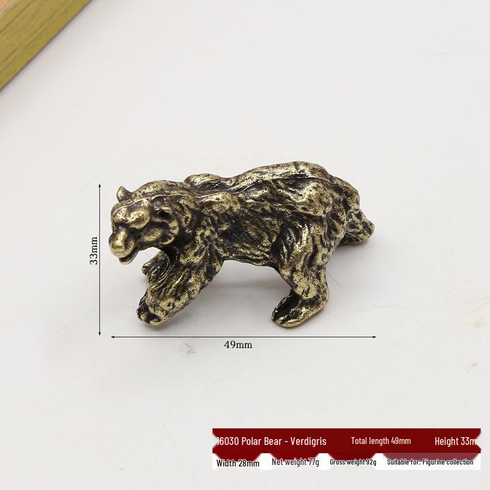 Antike Bronze Vier Göttliche Bestien Ornamente: Blauer Drache, Weißer Tiger, Roter Phönix und Schwarze Schildkröte - Feng Shui Dekoration für Wohlstand