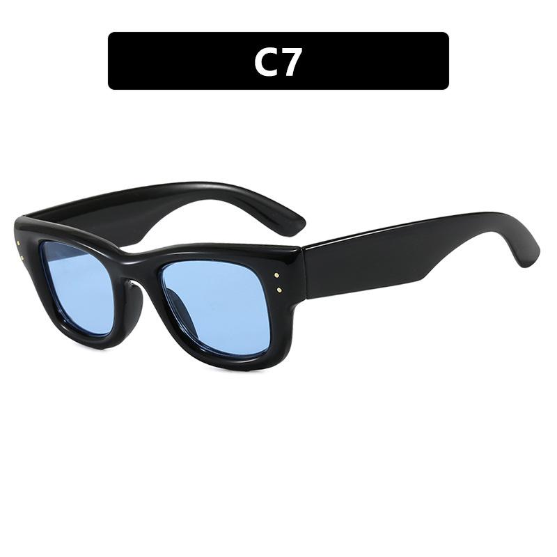 Unisex Square Sunglasses Retro Full Frame PC Lens 9 Colors 2025 Fashion Sun Glasses for Party Street Style