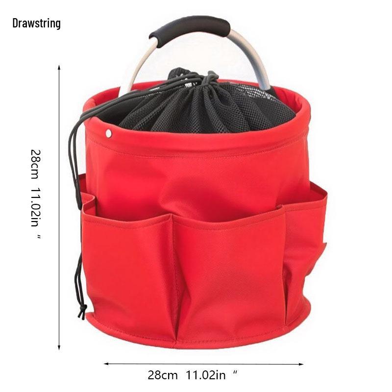 Multifunctional Foldable Storage Basket for Camping, Picnic, Toiletries, Shower, and Household Use