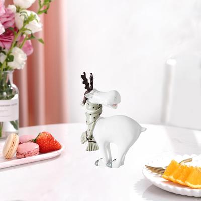 Animal Figurines With Creative Deer Statue, Decor For Shelf, Bedroom Living Room Office Decoration,