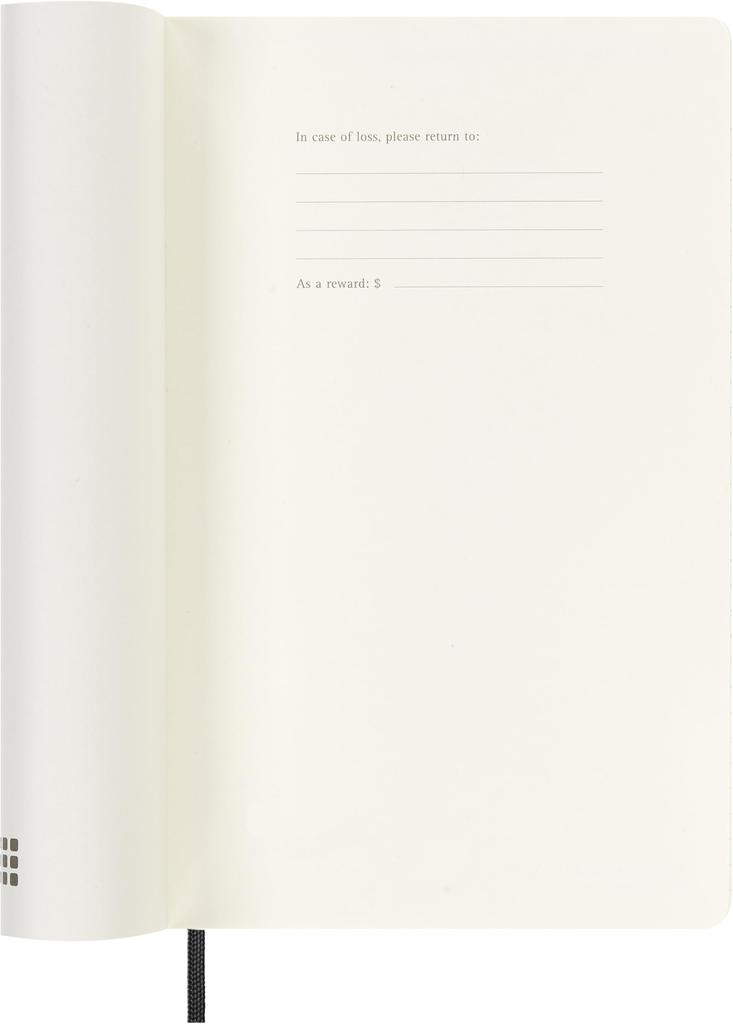 Moleskine 2026 Weekly July 18 Large Size X Black DSB18WN3Y27 Diary, Start, Months, (13cm 21cm), Softcover,