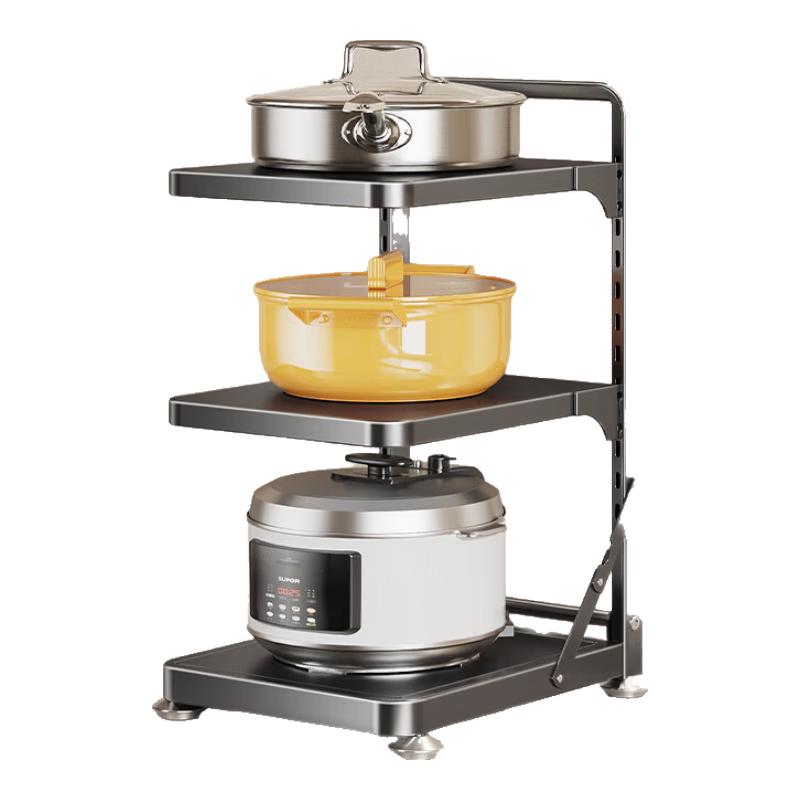 Cobbe Foldable Stainless Steel Under-Sink Pot Rack