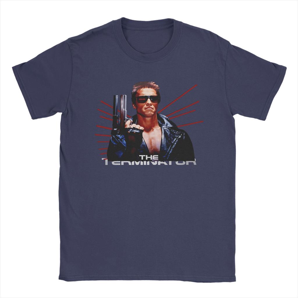 Movie Terminators Cotton T-Shirt For Men Summer Aesthetic T-Shirts Crew Neck Harajuku Tee Shirt Oversized Design Tops