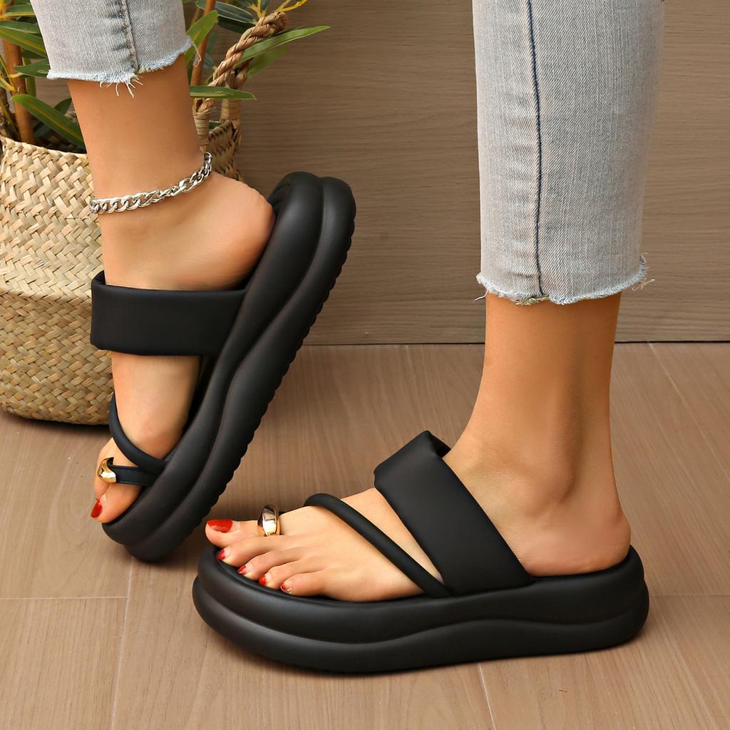 Fashion Women Slippers Summer Fashion shoes Flip Flops Outdoor Luxury Slides Women Non Slip Platform Slippers Casual Beach Flat Sandals