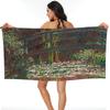 Claude Monet - Water Lily Pond Beach Towel Soft Microfiber Quick Dry Absorbent Quick Towels For Mountain Climbing