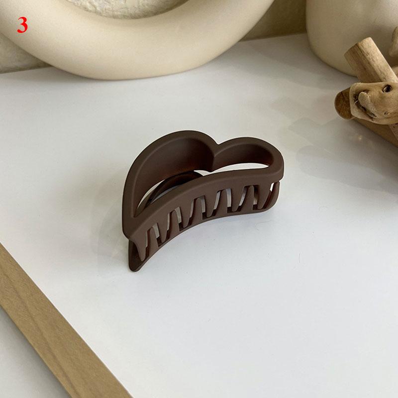 Popolare caffè nero beige fermaglio per capelli grande artiglio per capelli smerigliato fermagli per granchio forcine acriliche clip a forma di squalo geometrico