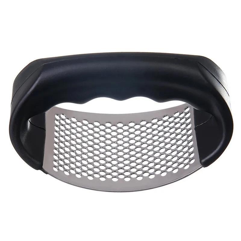 Manual Garlic Press Curved Garlic Grinding Slicer Chopper Multi-function Stainless Steel Garlic Presses Cooking Gadgets Tool