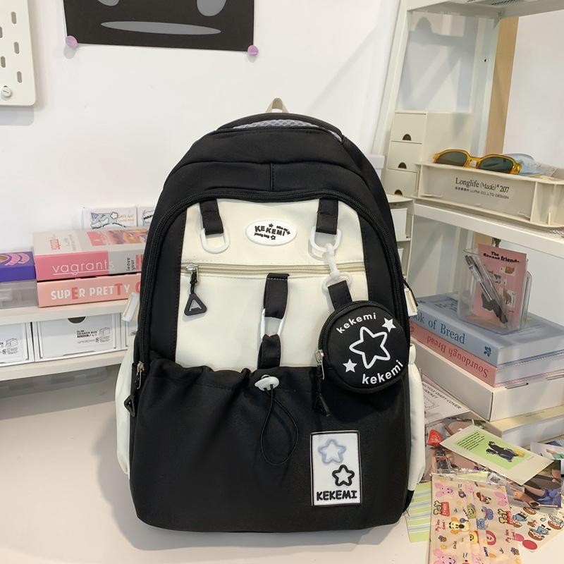 

Student Backpack New Style Middle School Backpack for Women Large Capacity School Bag High Value Travel Bag Women Backpack