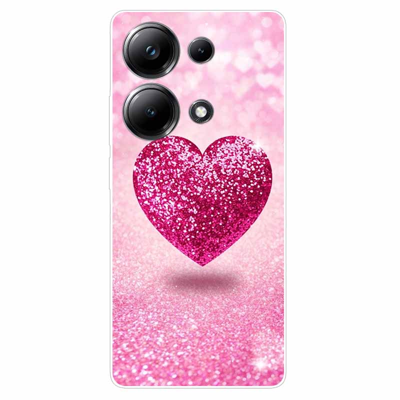 

Beautiful Phone Cases for Xiaomi Redmi Note 13 4G Case Clear Bumper Soft TPU Silicon Cover for Redmi Note13 4G Protection Shells Redmi Note 13 4G