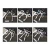 Elegant Bowknot Keychain Pendant Bag Decoration Bag Accessory Bead Bag Pendant Key Ornament Perfect for Daily Party Use