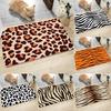 Animal Print Door Mat, Leopard Tiger Zebra Various Patterns, Soft Non Slip Rug for Entryway Bathroom Home Decor
