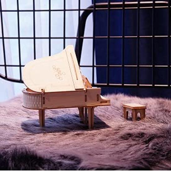 3D Wooden Puzzle TG402 Grand Piano with Japanese Instructions Tsukurundesu®