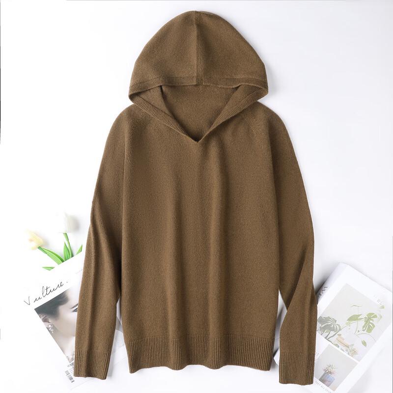 

SNOWFLYING Women s Hooded 100% Wool Sweater L