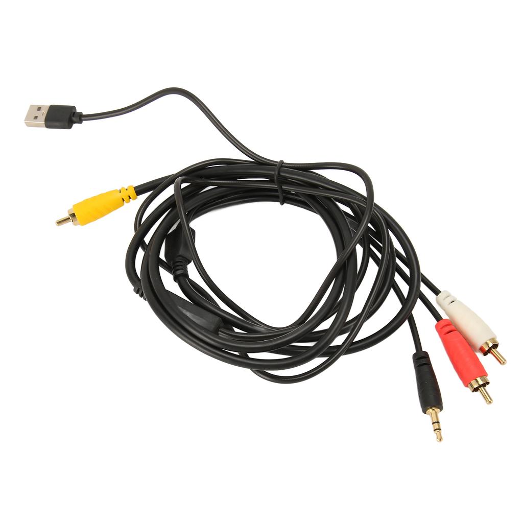 Digital Fiber Optical to Analog 2RCA 3.5mm Jack Stereo o Cable for TV DVD Network Set Top Box