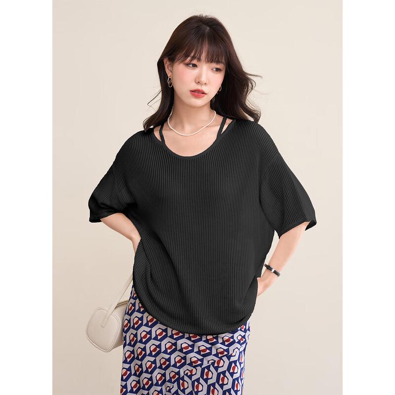 Mokana Women's Urban Casual Short Sleeve Knit Top