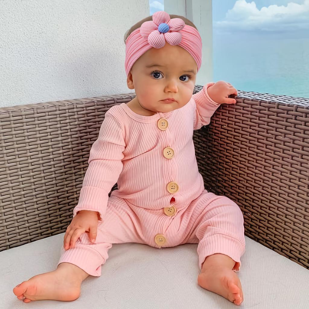 3Pcs Newborn Baby Headband For Girls Elastic Knit Children Turban Baby Bows Soft Nylon Kids Headwear Hair Accessories