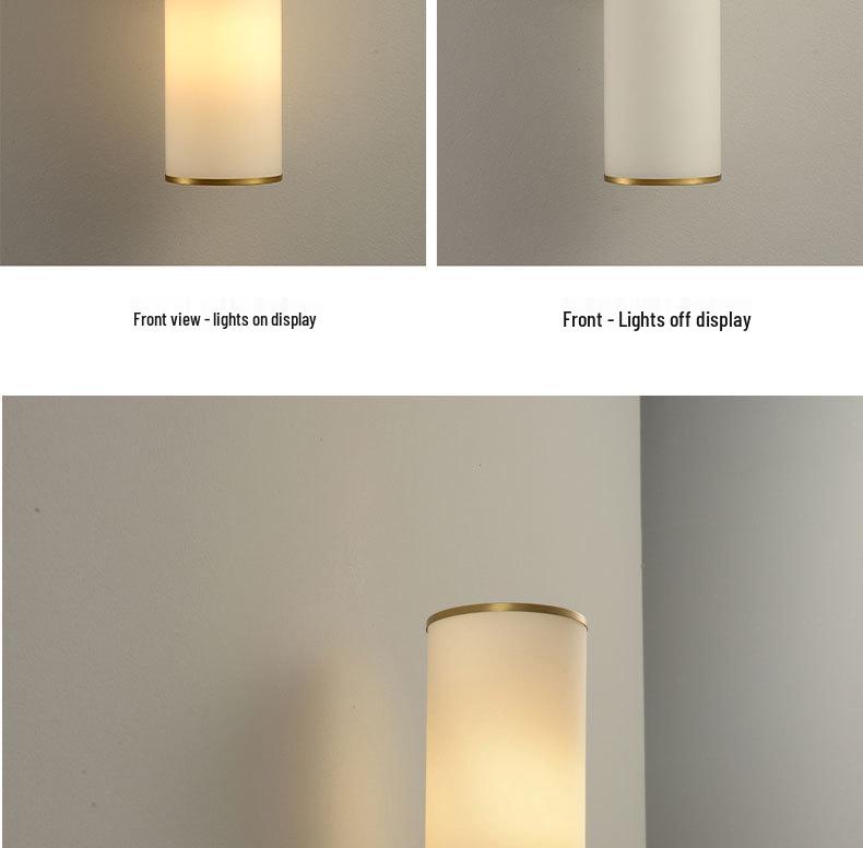 Nordic Luxury All-Copper Wall Lamp for Hotel, Clubhouse, Study, Showroom, and Bedroom.