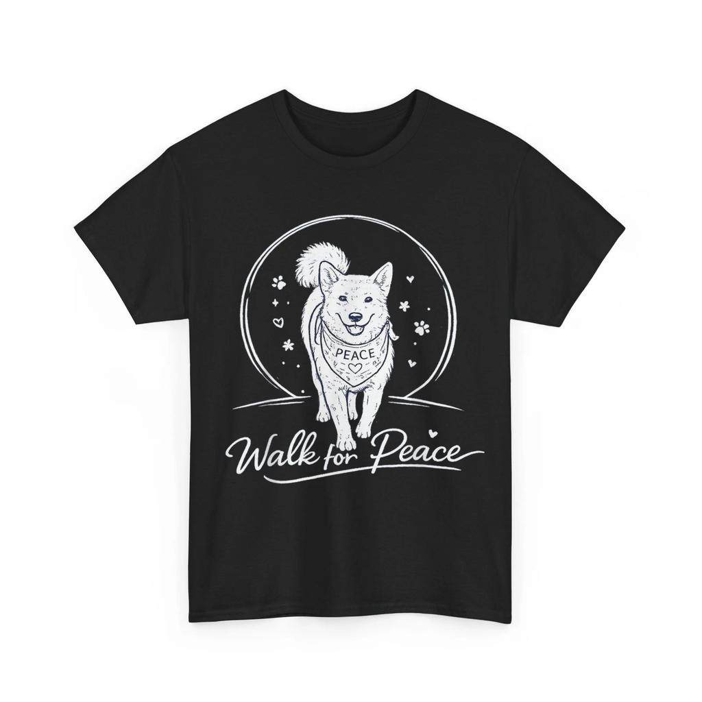 Peaceful Aloka Dog Walk for World Peace with Hope and Love T-Shirt