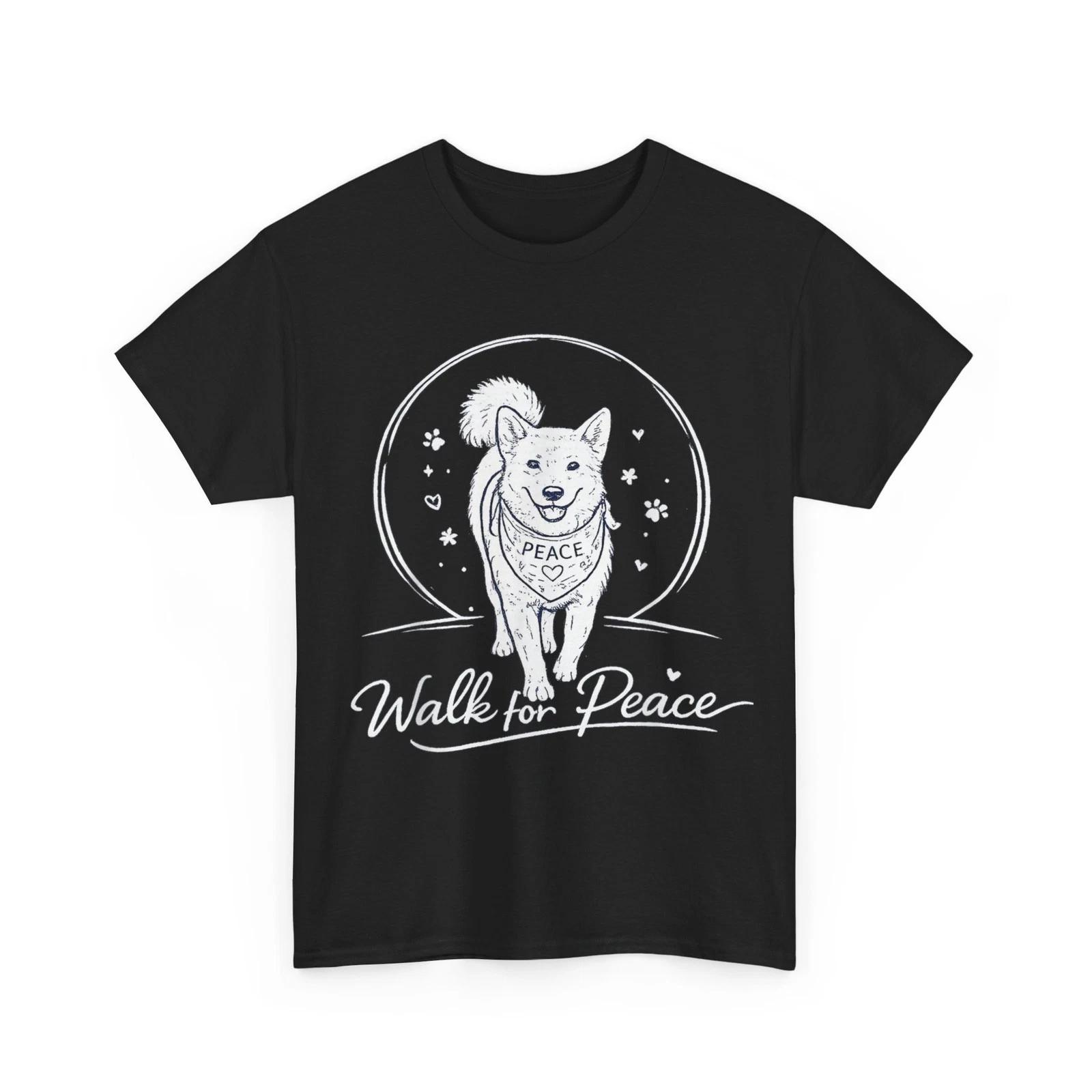 Peaceful Aloka Dog Walk for World Peace with Hope and Love T-Shirt S