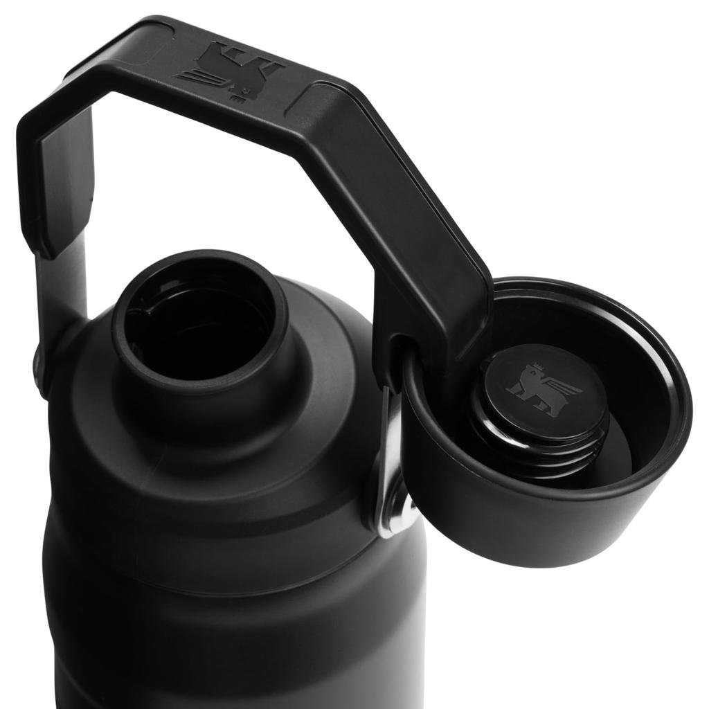 STANLEY 1913 Iceflow Fastflow Vacuum Insulated Black 24oz Bottle, 2.0, 0.71L