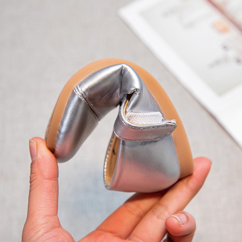 Girls' leather shoes, new spring model, children's shoes with soft soles, princess shoes for girls, trendy and stylish single shoes for spring and