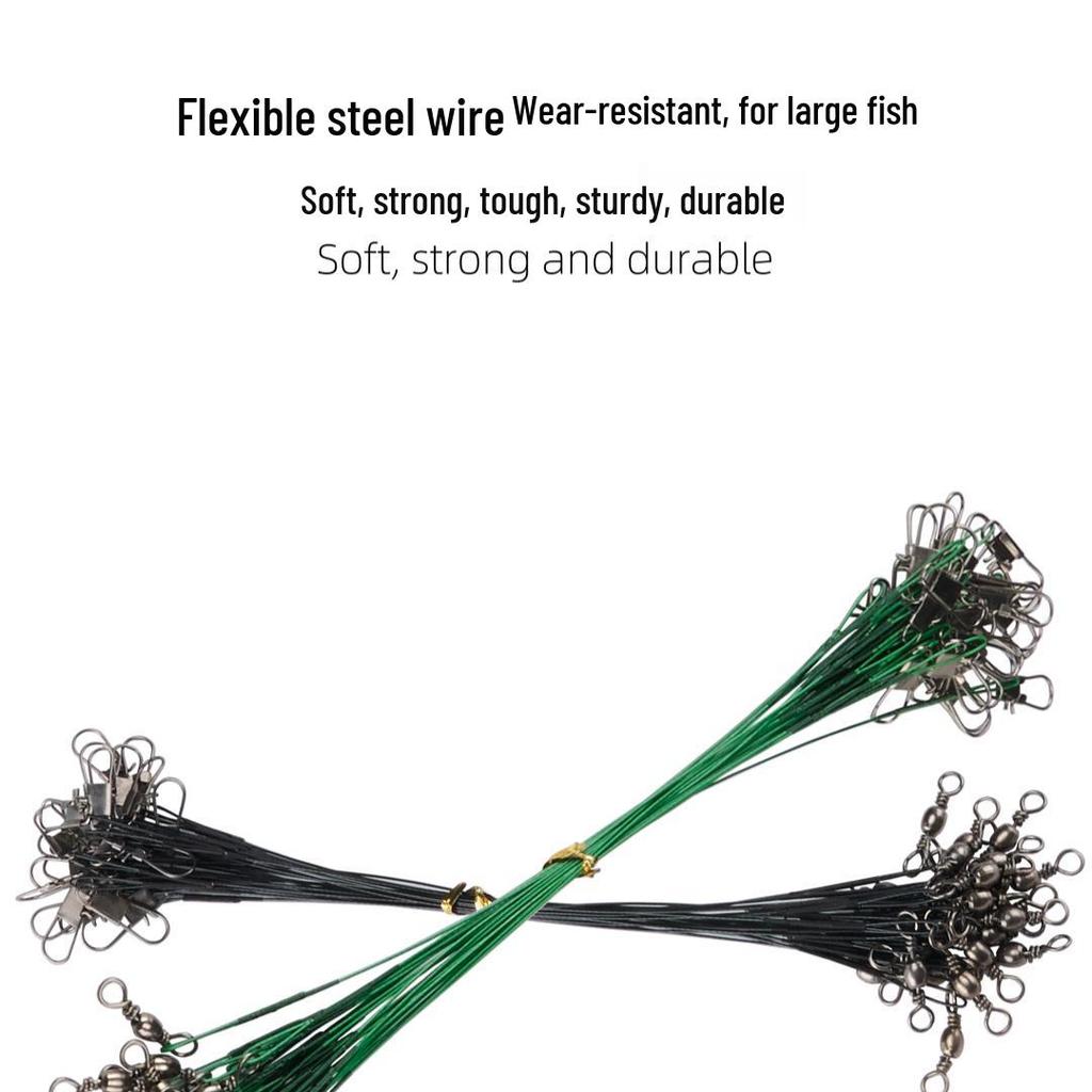 Bettbeständig Stålwire Ledare för Betesfiskeutrustning Tillbehör