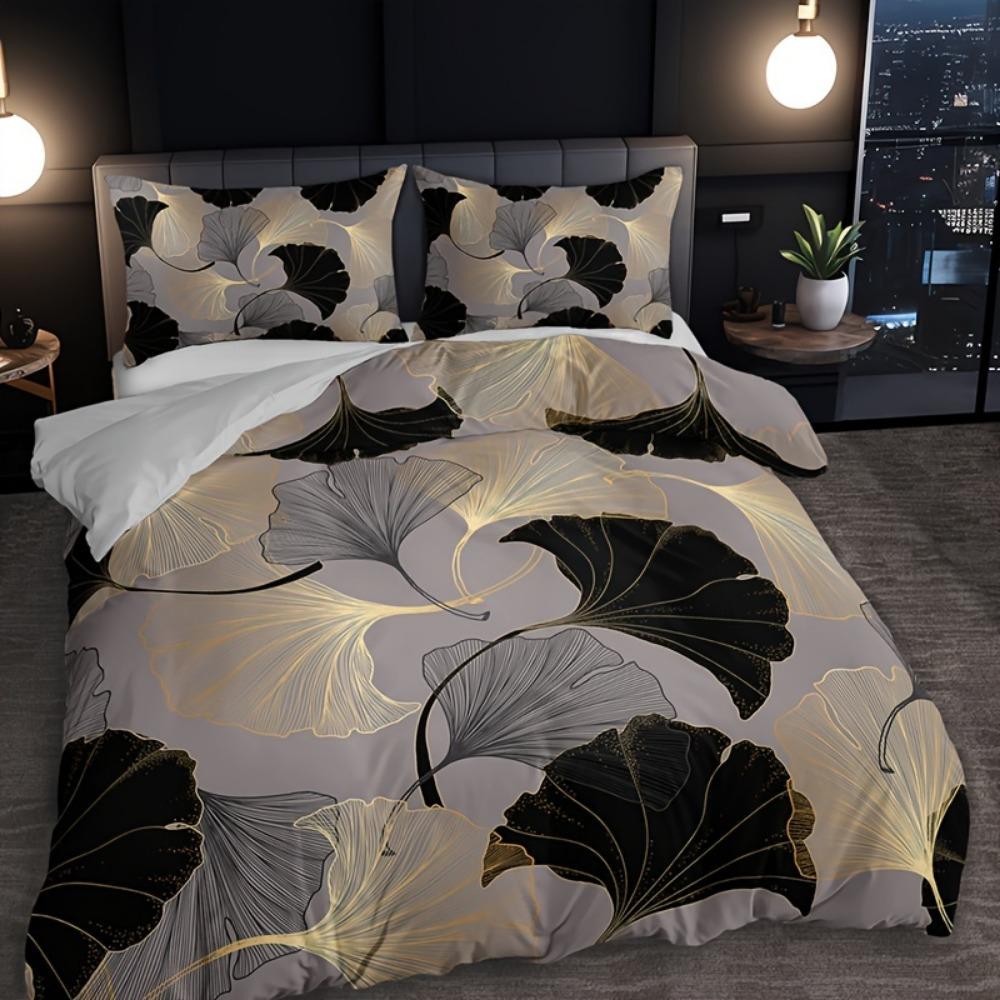 3pcs Blue Beding Set Beautiful Girl Anime Printed Cozy Soft Duvet Cover Set King Quen Twin Single Sized Dimensions Birthday Gift Bedrom Decor