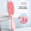 Silicone Hair Brush Long Handle Silicone Hair Comb Hair Massage Comb Cleansing Scalp Essential Oil Shampoo Brush