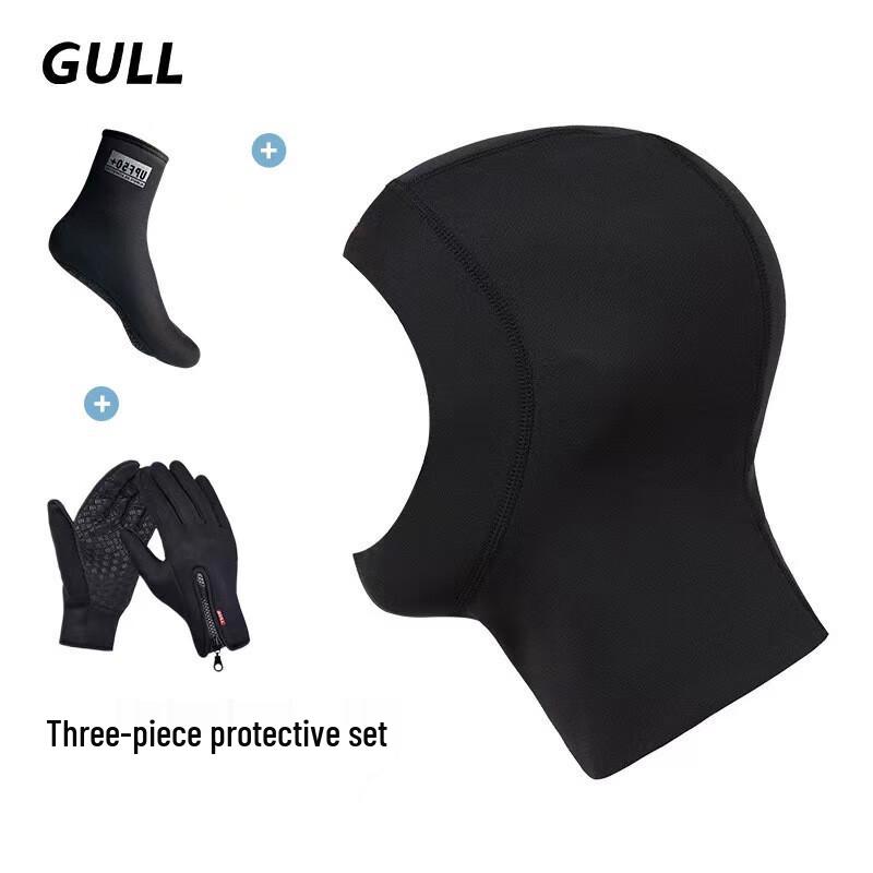 GULL Underwater Thermal Diving Hood & Accessories Set M-L