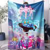 Huntrix K-Pop Polar Battaniye Kozmik Savaşçı Kız Grubu Tasarımı Yumuşak Atkı Yatak Odası Kanepe Konser Ürünü Pop Hayranları Gençler İçin İdeal