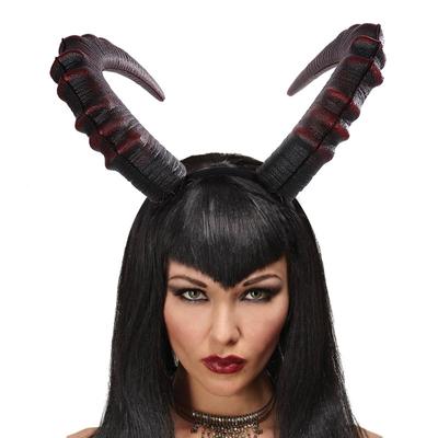 Devil Horn Headdress Black Red Horn Headband Prom Carnival Party Funny Props