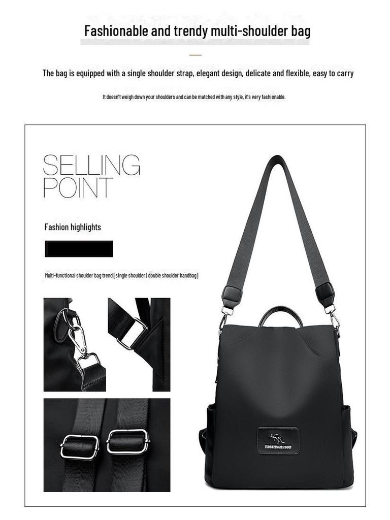2024 Trendy Large-Capacity Anti-Theft Oxford Cloth Backpack for Women