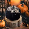 Halloween Pumpkin Decoration Pumpkin Decoration with Spider for Halloween Table Centerpiece Rustic Harvest Pumpkins for Mantel