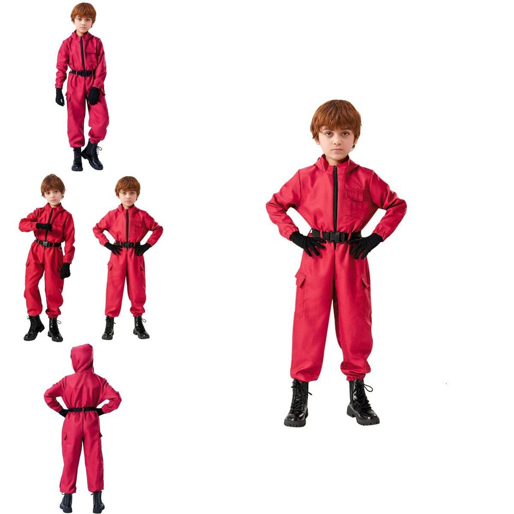 Squid Game Character Cosplay Suit With Polyester Material For Girls Game Event Dress